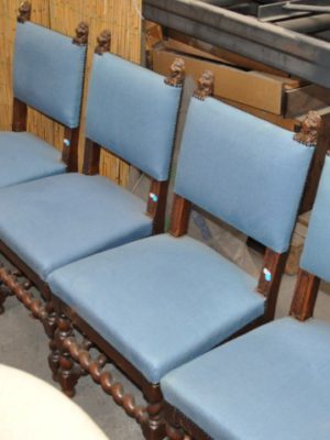 Set blauwe stoelen - Solden SOL016, The Barn Antiek