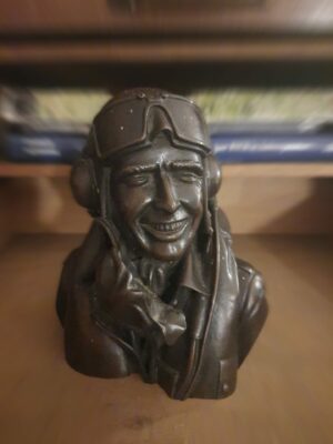 Bronzen buste RAF piloot DE211, The Barn Antiek
